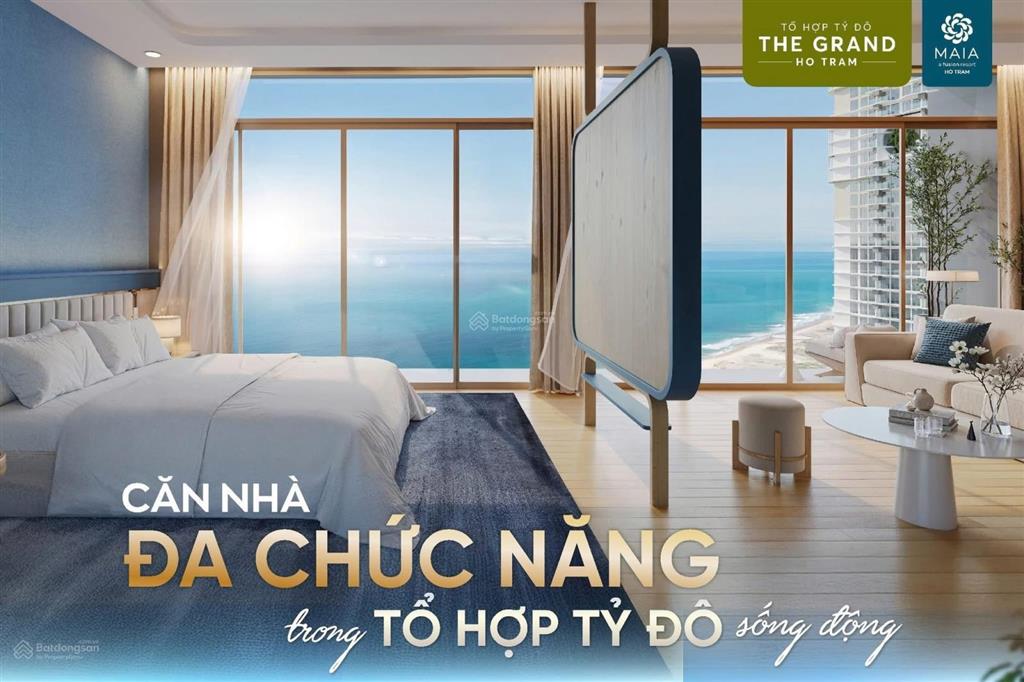 Sở hữu căn hộ mặt biển hồ tràm full nội thất. thanh toán giãn 2 năm, cho thuê 600tr/năm