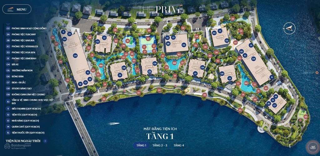 Bán căn hộ 53m2 thiết kế 1pn, 1wc ngay tại quận 2 với 3 mặt view sông. ck 8%. giá 6,9 tỷ