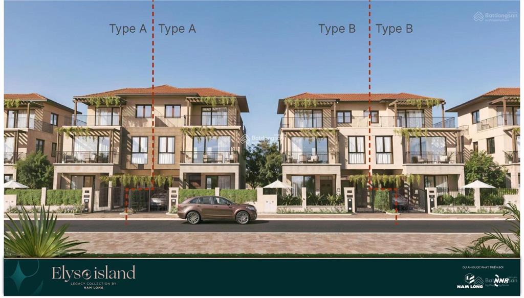 Bán bt 4pn, 4wc, 180m2, giá tốt tại elyse island, nhơn trạch, đồng nai