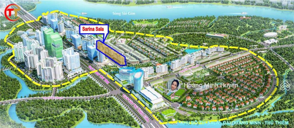 Bán nhanh shophouse sarina sala, dt lớn 251.1m2, giá 58 tỉ thương lượng, sổ hồng riêng