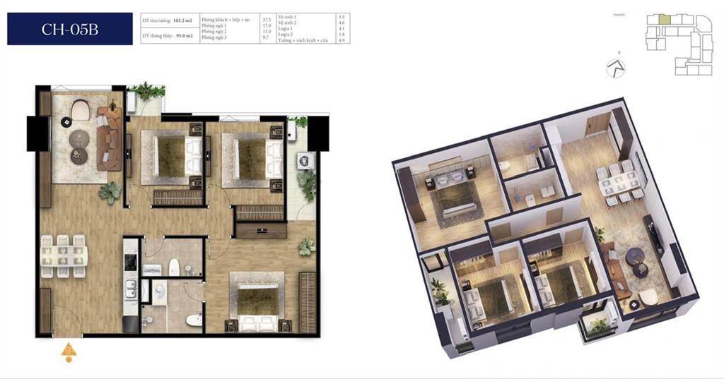 Chính chủ bán căn 05b chung cư bluegem  giá rẻ   0968 953 ***