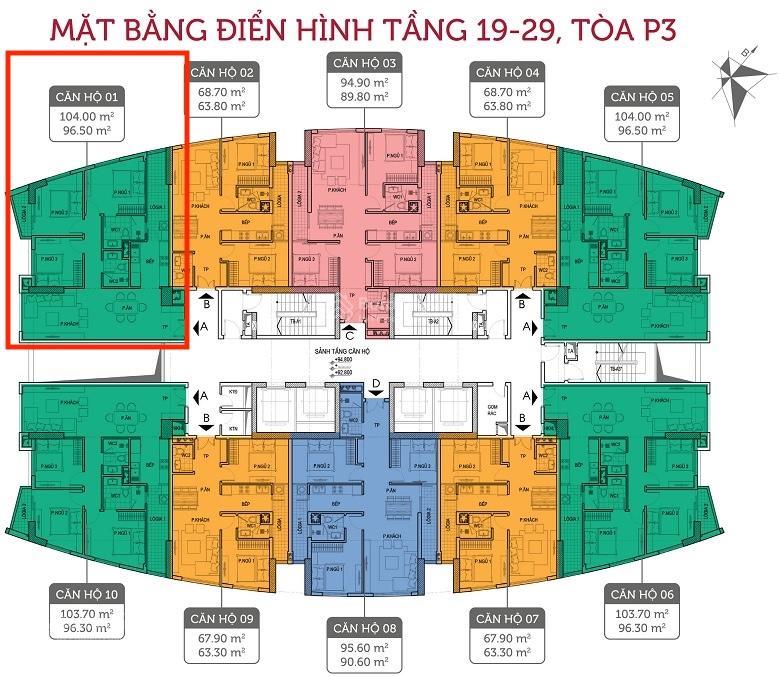 Bán căn góc 2901 toà ip3  chung cư imperial 360 giải phóng   0968 953 ***