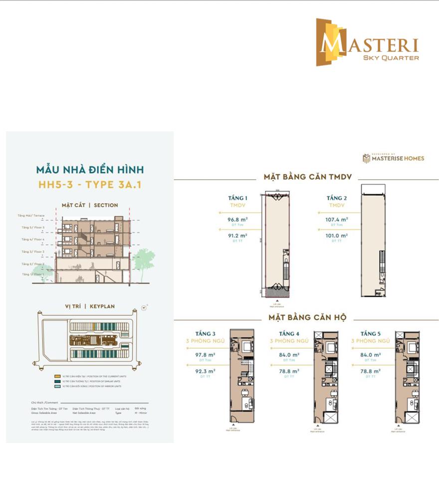 Hàng hiếm! bán triplex diện tích 250m², ký trực tiếp cđt. masterise đan phượng