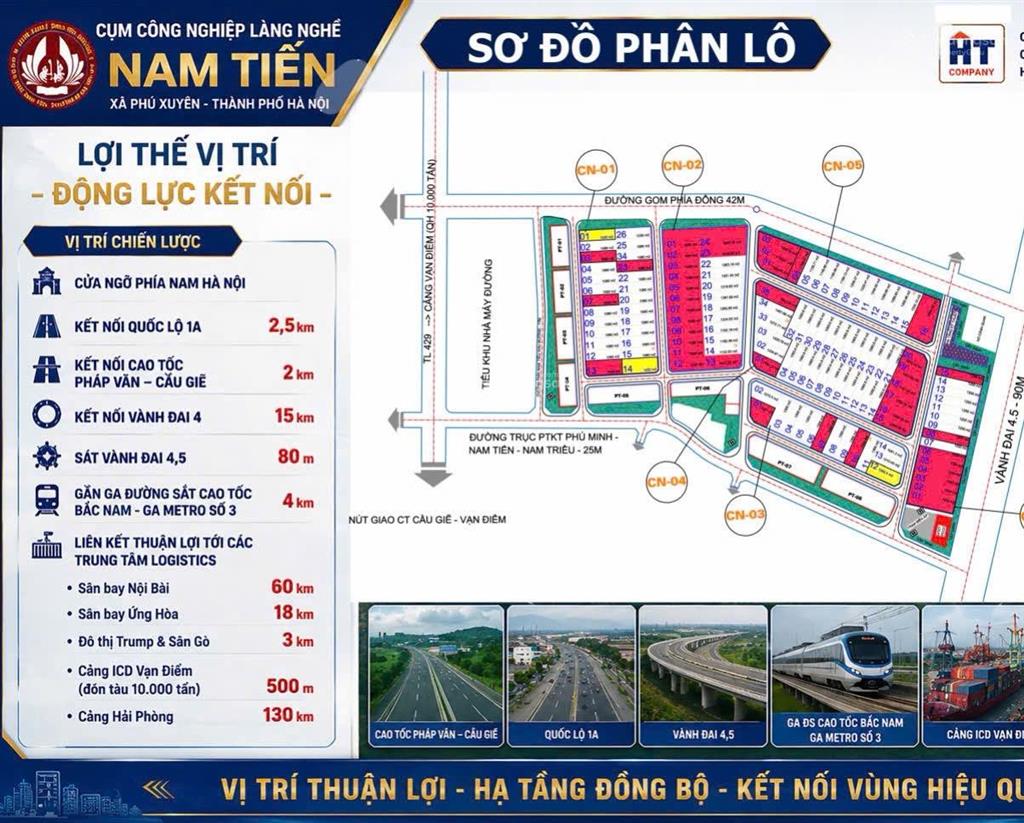 Sang nhượng đất khu công nghiệp nam tiến  phú xuyên  hà nội  đt 0978 733 ***