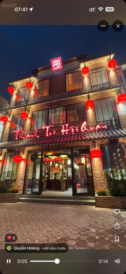 Bán nhà 3 tầng mặt phố ẩm thực vũ lăng  thanh trì  hà nội  giá nhỉnh 40 tỷ