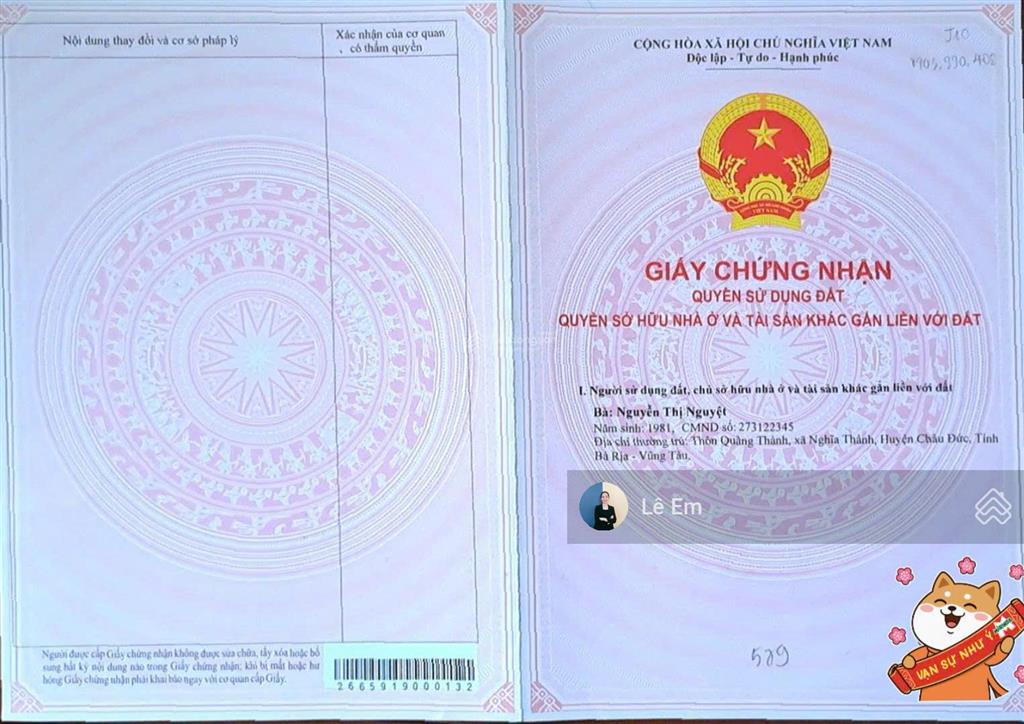 Bán đất nền khu dân cư moonlake giá tốt  long điền  thành phố hồ chí minh