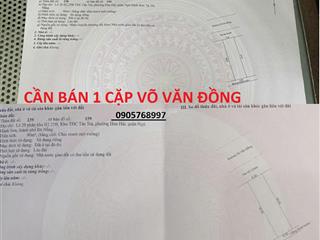 Bán đất 2 lô mặt tiền võ văn đồng liền kề trên trục đường kết nối cực kỳ tiềm năng