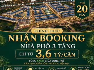 Emerald bao vinh huế  chỉ từ 3.6 tỷ sở hữu ngay nhà phố đa giá trị ngay tttp