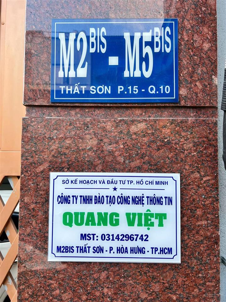 Cho thuê văn phòng chính chủ tại phường hòa hưng, quận 10, tp.hcm