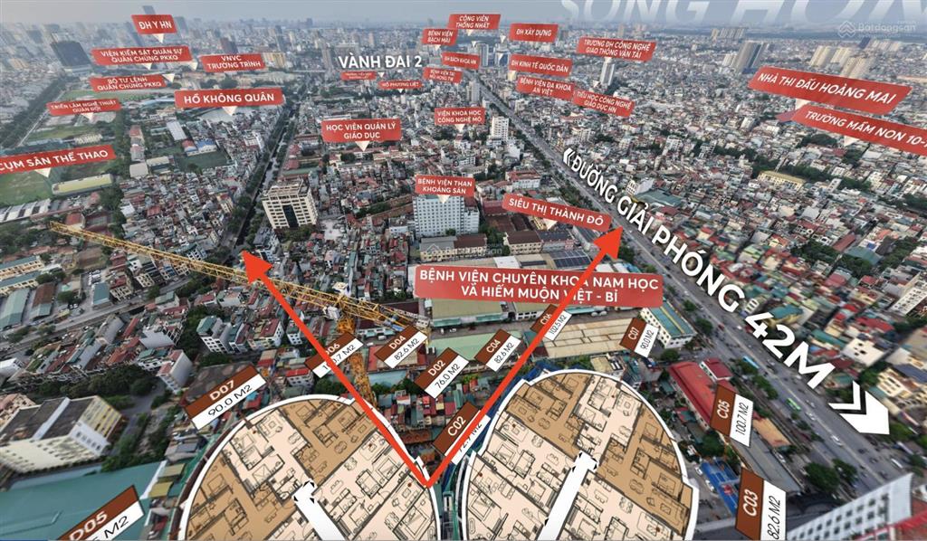 Bán căn hộ 76m2 rẻ hơn giá chủ đầu tư 700 triệu tại the queen 360 giải phóng