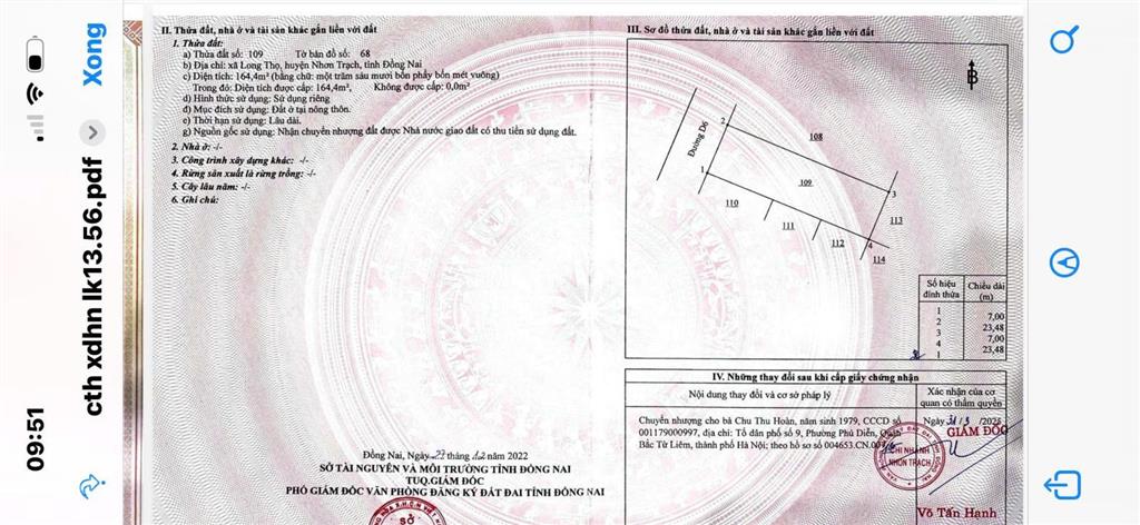 Chính chủ bán đất nền dự án hud nhơn trạch