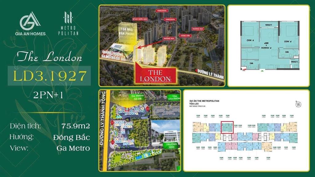 Em hằng cần bán gấp căn cc 2n+, 76m2 tại the london  vinhomes ocean park, giá ưu đãi 5,168 tỷ