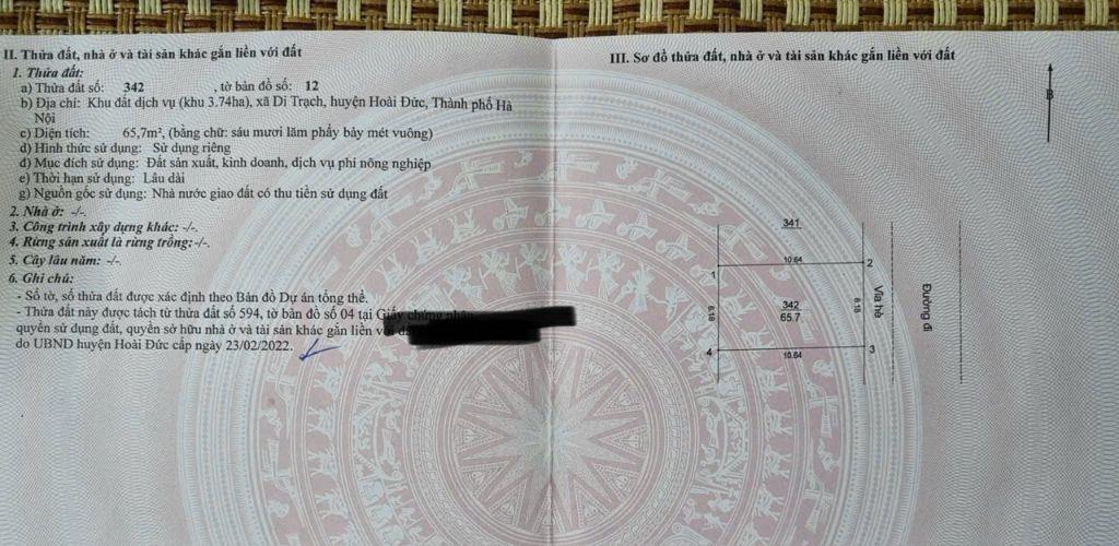 Đất đẹp ở & đầu tư – 65,7m² MT 6,18m – sát VĐ 3.5 – gần Trịnh Văn Bô, chỉ ~12.x tỷ (có TL)