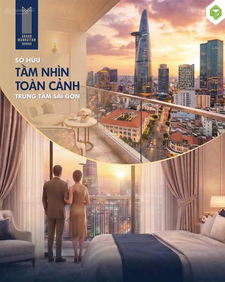 Chuyển nhượng căn hộ quận 1 the grand manhattan 3pn, 2wc, 96m2 giá 17,5 tỷ, pkd novaland