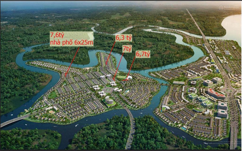 Bán nhà mặt phố aqua city, long hưng, tp. biên hòa, đồng nai, 6,1 tỷ, 120m2