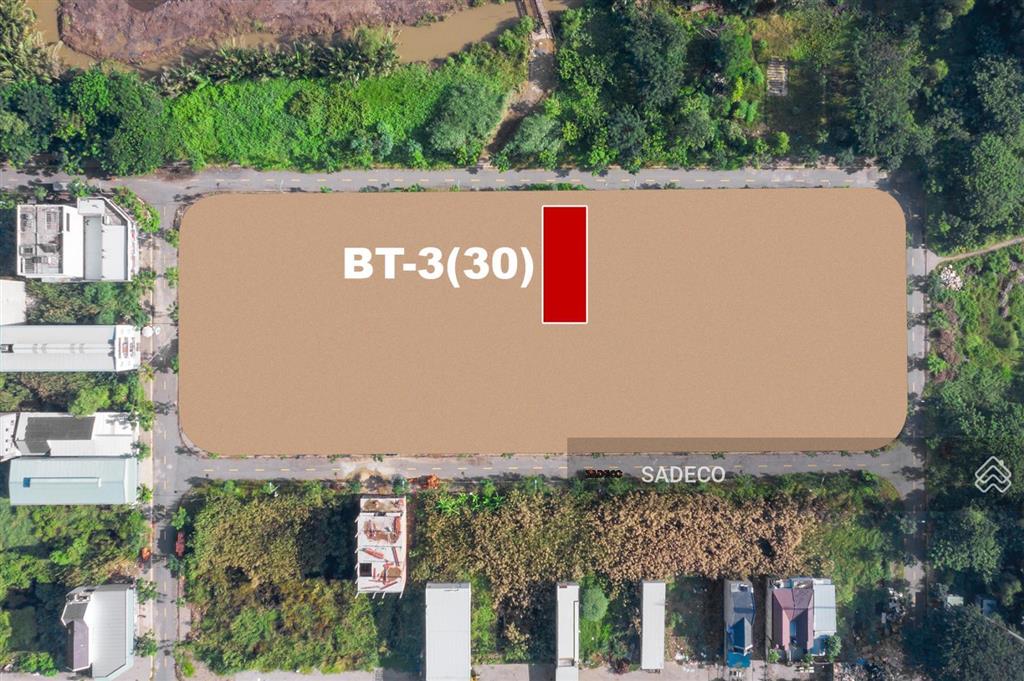 Bán nền bt3  30 shr kdc long hậu 280m2, hướng bắc mát mẻ, hậu dài vượng khí cho gia chủ
