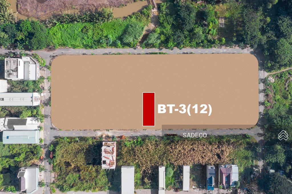 Chính chủ sadeco chào bán nền bt3  12  280m2  sổ hồng sẵn, hỗ trợ vay bank và trả theo tiến độ