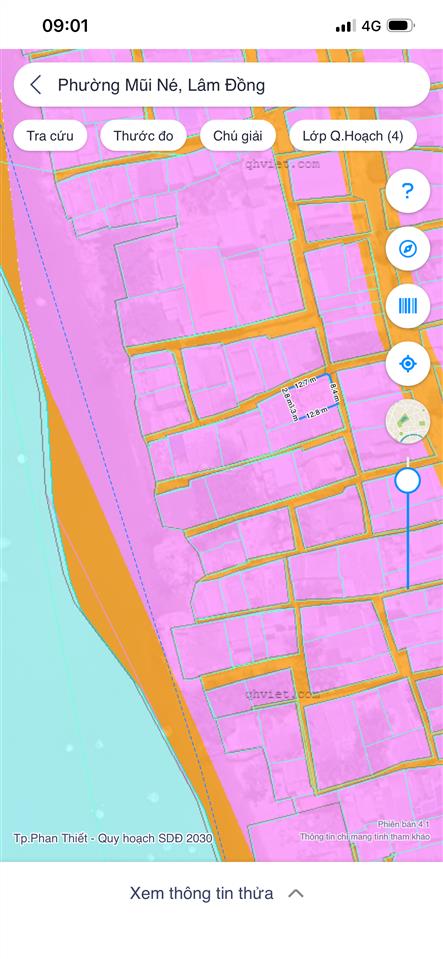 Bán mảnh đất cách biển mũi né 30m diện tích 119mv