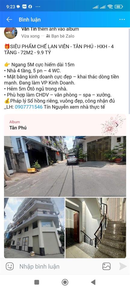 Bán nhà 2 tầng  83m2  hẻm xe hơi  nguyễn suý  p. tân quý  tân phú  6.3 tỷ