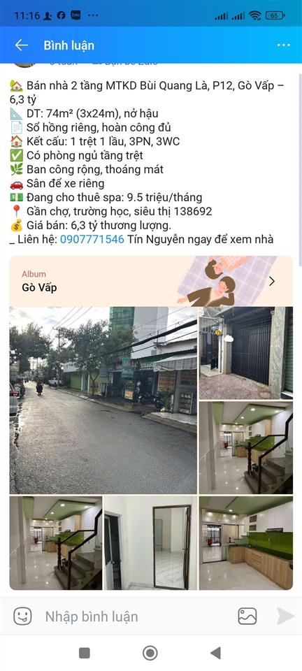 Bán nhà 2 tầng  trương phước phan  bình trị đông  bình tân ngang hiếm 4.9m  85 m2  6,2 tỷ