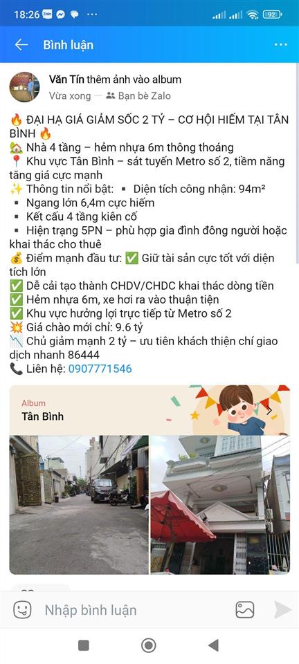 Bán nhà 2 tầng  trương phước phan  bình trị đông  bình tân ngang hiếm 4.9m  85 m2  6,2 tỷ