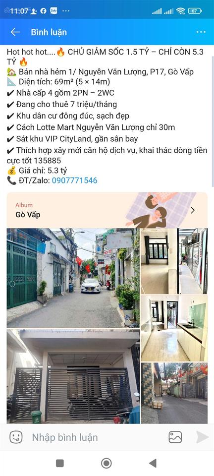 Nhà đẹp  5 tầng  nguyễn văn khối p11  gò vấp  54m  chỉ 8.99 tỷ