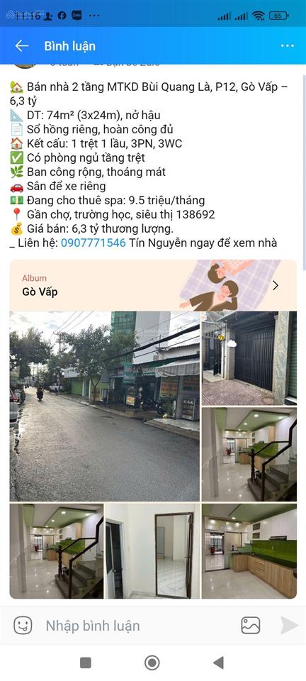 Nhà đẹp  5 tầng  nguyễn văn khối p11  gò vấp  54m  chỉ 8.99 tỷ