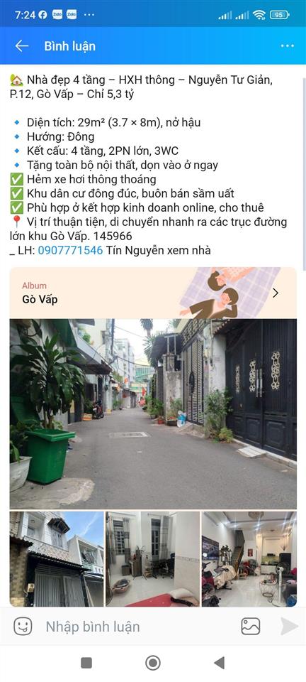 Nhà đẹp  5 tầng  nguyễn văn khối p11  gò vấp  54m  chỉ 8.99 tỷ