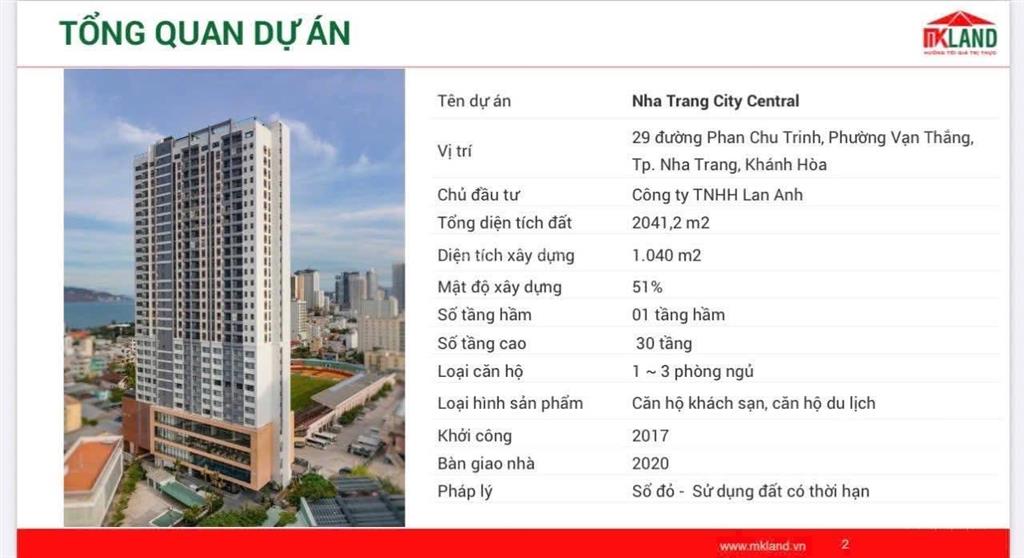 Căn hộ mặt biển nha trang  có sổ hồng  bàn giao ngay