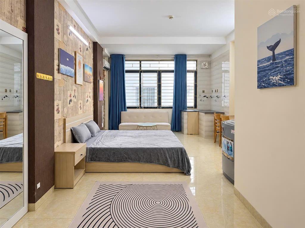Căn hộ biển  trống sẵn cho thuê căn studio  cửa sổ lớn nguyễn thiện thuật, nha trang