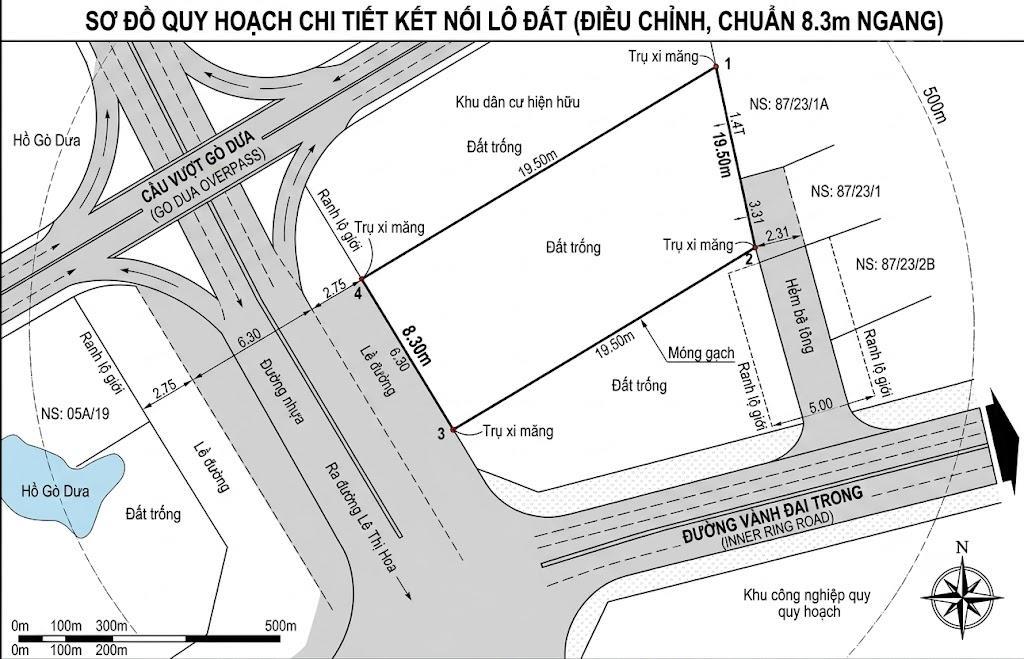 Cần bán lô đất mt đường số 1, nguyễn thị hoa, thủ đức, gần cầu vượt gò dưa, chợ đầu mối