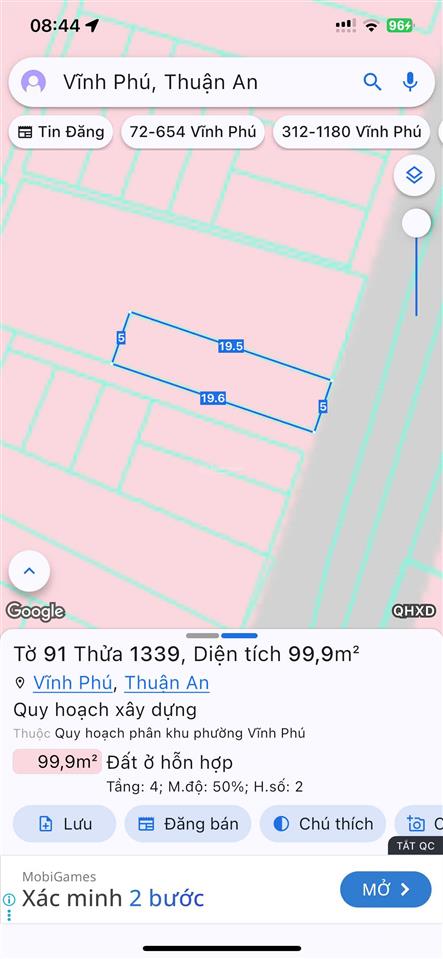 Chính chủ gửi bán lô đất mặt tiền đường nhựa kề dự án emerald 68, quốc lộ 13, full thổ cư