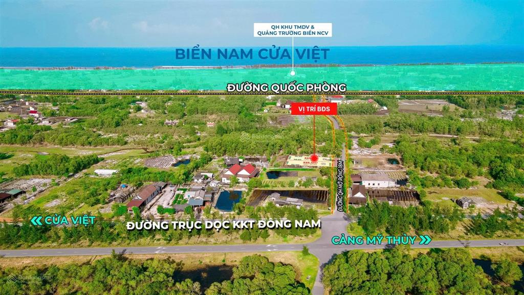 Lô đất vuông vắn, nằm ngay ngã 3, vị trí thuận lợi kinh doanh  đường nhựa cực rộng