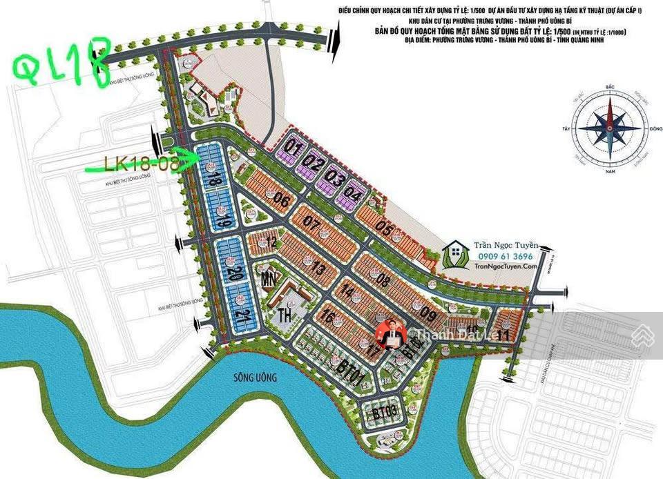 Chính chủ bán đất mặt đường 40m dt 150m² mt 7m felicity uông bí sổ đỏ sẵn cn sang tên luôn