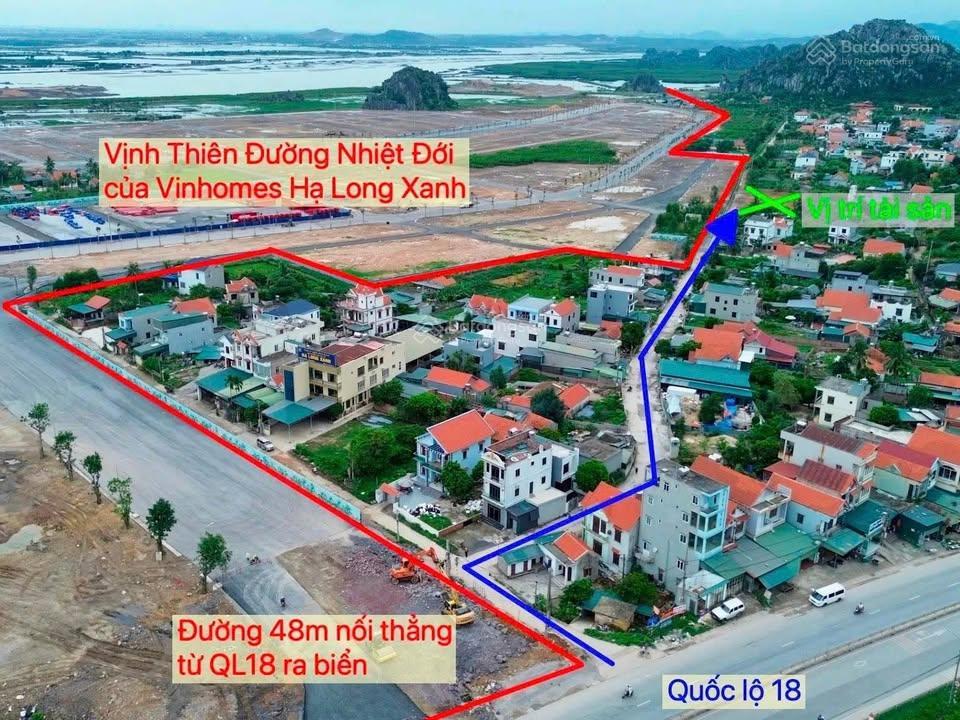 Lô đất nền 62,5m² sổ đỏ tại đại yên, phường tuần châu ngay cạnh vinhomes hạ long xanh.