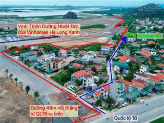 Lô đất nền 62,5m² sổ đỏ tại đại yên, phường tuần châu ngay cạnh vinhomes hạ long xanh.