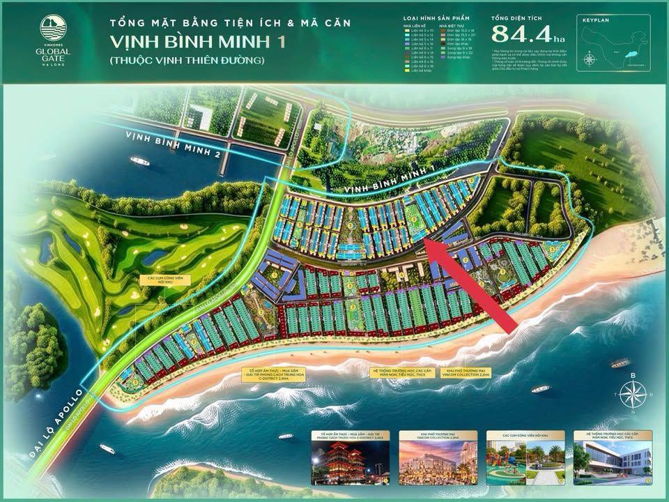 Sở hữu  nhà phố Liền kề 4 tầng 60m2 Ven Biển mặt đại lộ 30m tại Siêu dự án Vinhomes Hạ Long Xanh giá chỉ 7,x tỷ về ở sớm