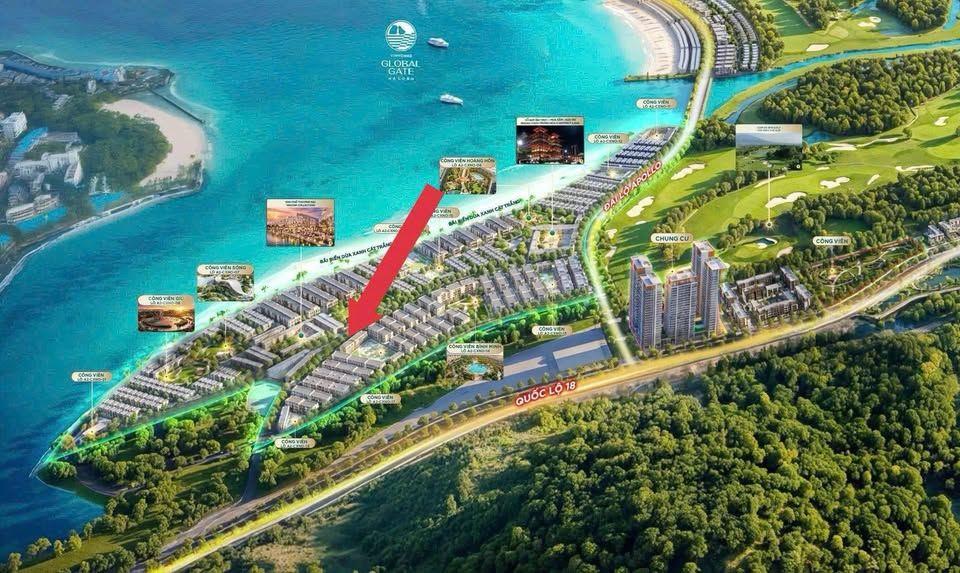 Sở hữu  nhà phố Liền kề 4 tầng 60m2 Ven Biển mặt đại lộ 30m tại Siêu dự án Vinhomes Hạ Long Xanh giá chỉ 7,x tỷ về ở sớm