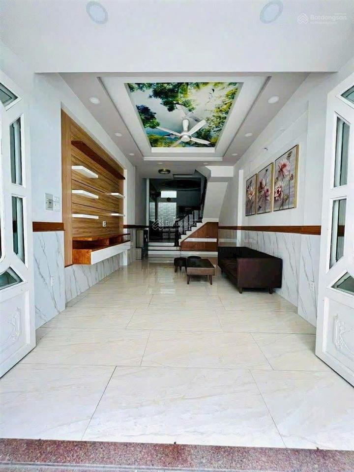 Siêu thơm  4 tầng, 5pn  xe hơi ngủ nhà  60m2 (4x15m)  7.55 tỷ  đối diện mercedes quang trung