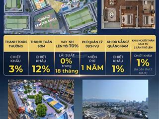 Căn 2pn đẹp capital square view bán đảo sơn trà, công viên trung tâm, giá gốc từ cđt