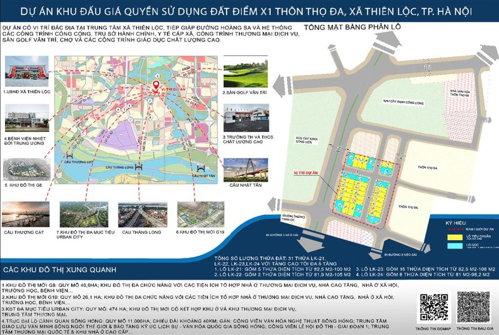 Bán đất đấu giá x1 thọ đa kim nỗ đông anh (thiên lộc) gần đầm vân trì