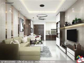 Cho thuê ch 2pn, 70m2 chỉ với 12 triệu tại q7 boulevard, nguyễn lương bằng, q7, hcm