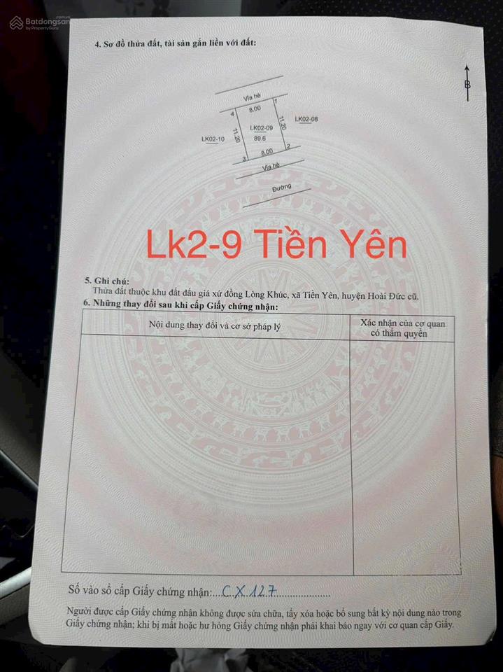 Bán đất đấu giá khu xứ đồng lòng khúc, xã sơn đồng, thành phố hà nội
