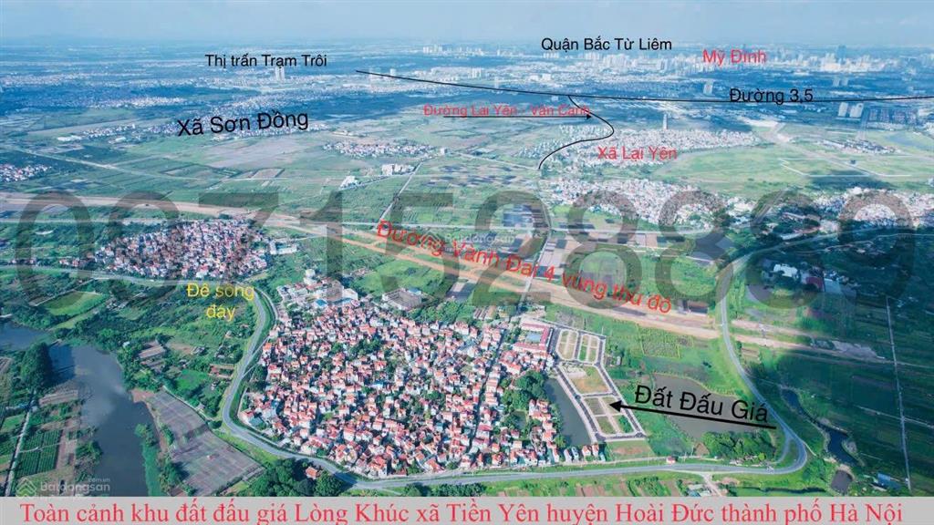 Bán đất đấu giá tiền yên hoài đức hà nội