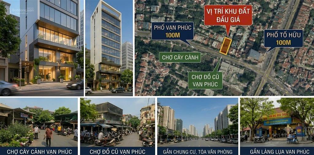 Bán đất đấu giá vạn phúc hà đông