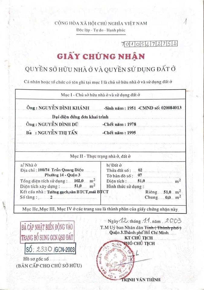 Mặt tiền lê quý đôn phú nhuận giá rẻ 4,2x12m nở hậu 6m