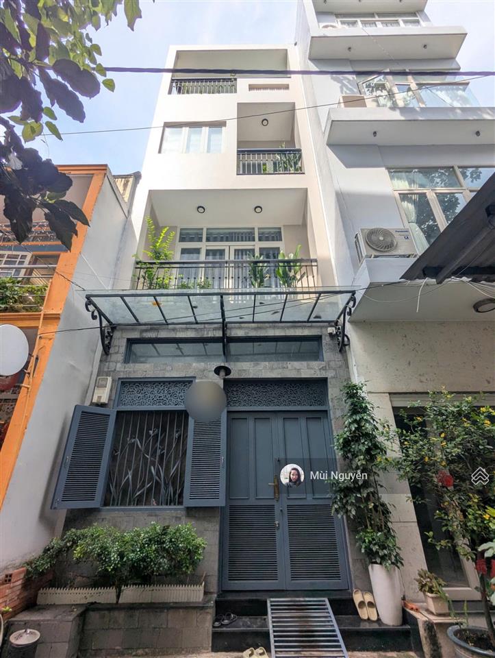 Vị trí đẹp! nhà 2 mặt hẻm trước sau khu cư xá phan đăng lưu, bt  dt 4x15m, 4 tầng  chỉ 10 tỷ