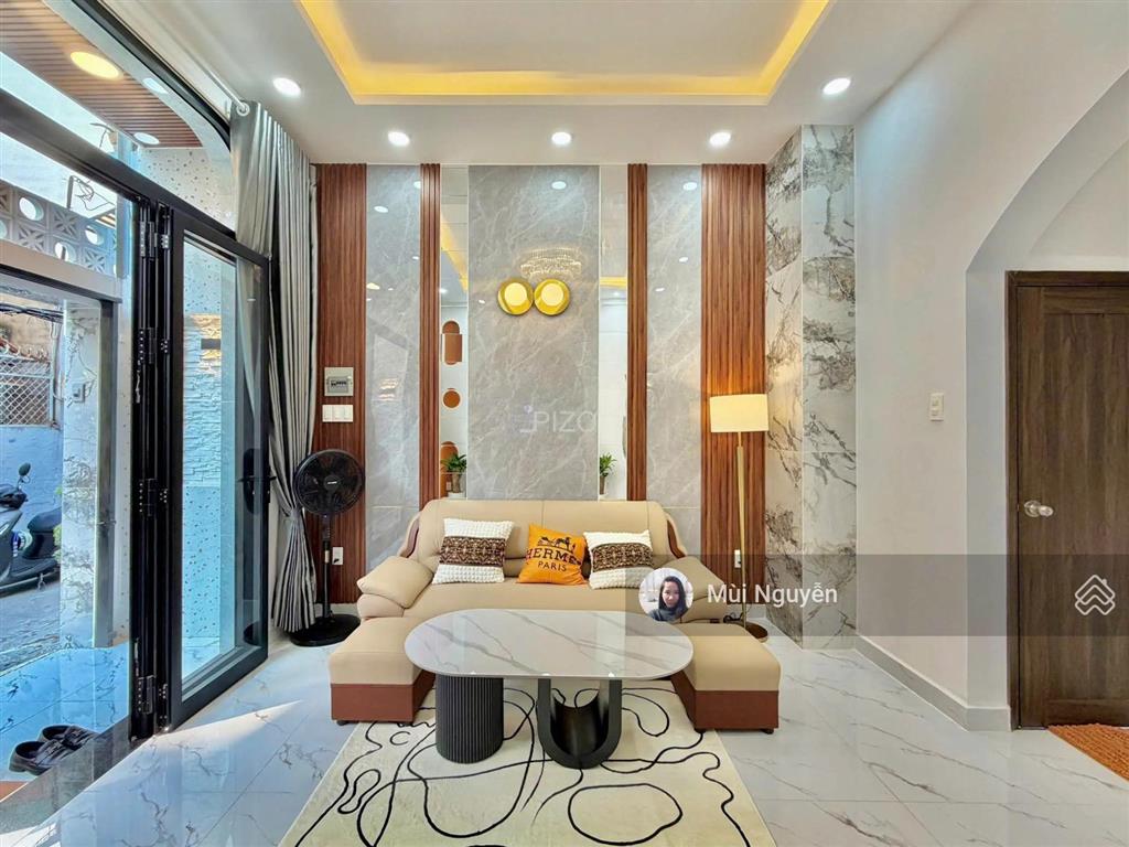 Nhà mới tặng full nội thất hẻm thông tứ phía phan đình phùng  dt nh 6,4x11,5m, 4 tầng 5p 10,2 tỷ
