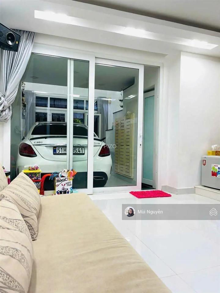 Hđt 25tr/th, gara ôtô trong nhà khu lê quang định  huỳnh đình hai, btdt 4,2x12m, 5 tầng  12 tỷ
