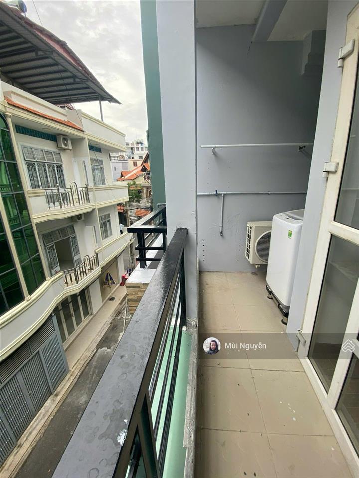 Cho thuê 2 phòng ngủ ban công 60m2 full nội thất  hxh nguyễn thái bình, p12, tân bình  9tr8/tháng